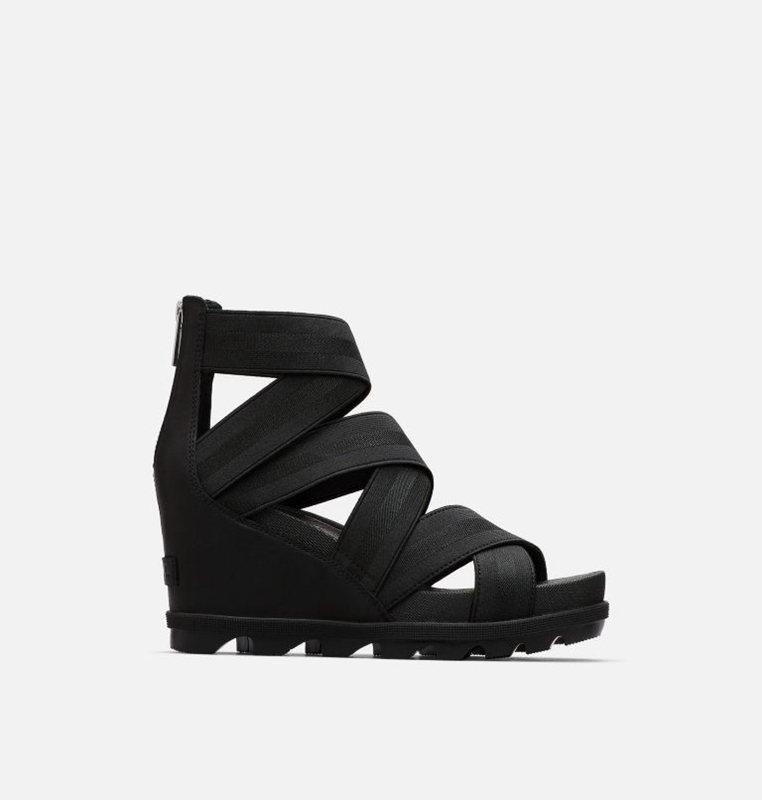 Sandalias Sorel Mujer - Joanie™ Ii Strap Wedge Negras - 24061-NVZA